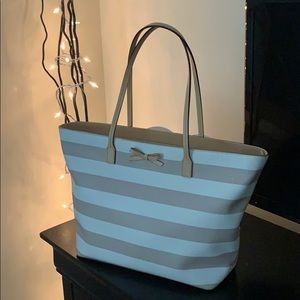 KATE SPADE ♠️ Large Striped Tote